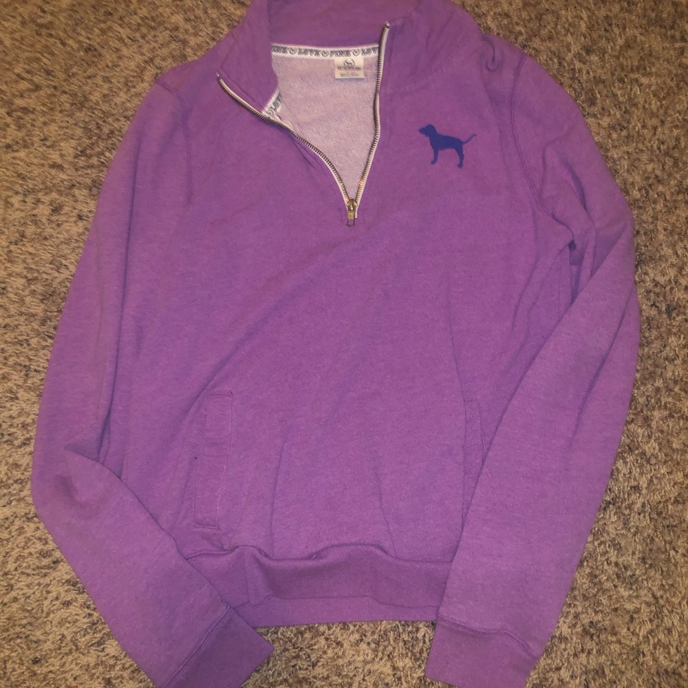 Victoria Secret Pink 1/2 Zip Sweatshirt